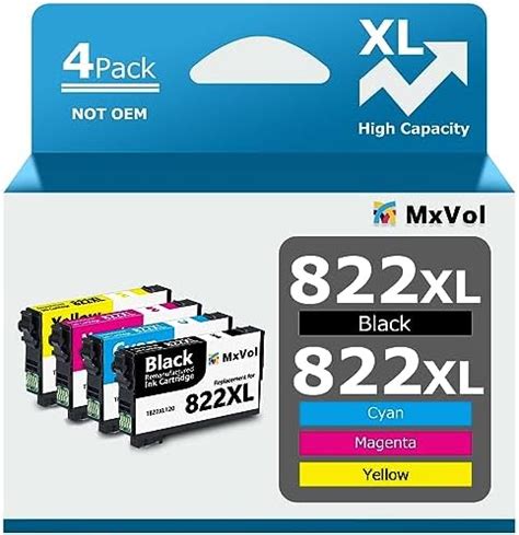 Amazon MxVol 822XL Remanufactured Ink Cartridge Replacement For