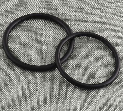 Black O Ring Non Welded 45 51mm Metal O Rings Open Round Etsy