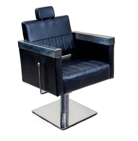 Ss And Pu Adults Black Salon Hydraulic Chair Without Footrest At Rs