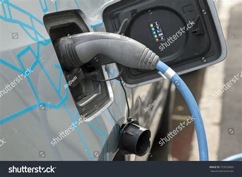 Close Electric Car Hook Stock Photo Edit Now 753529069