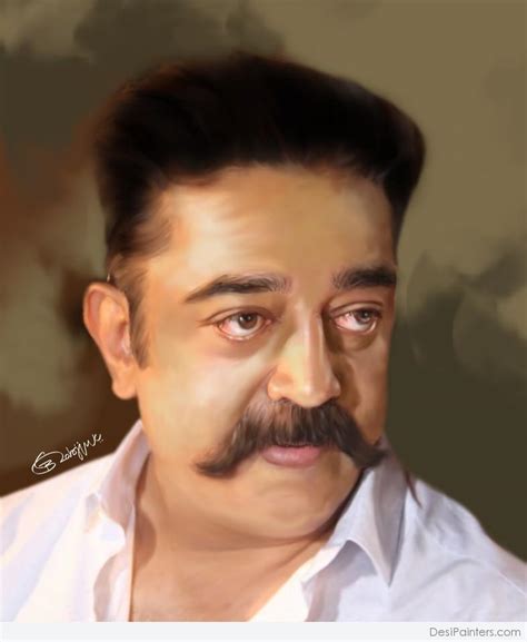 Digital Painting Of Kamal Hassan