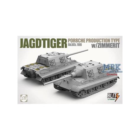 Takom Model Jagdtiger Porsche Produktion Sd Kfz 186 W Zimmerit