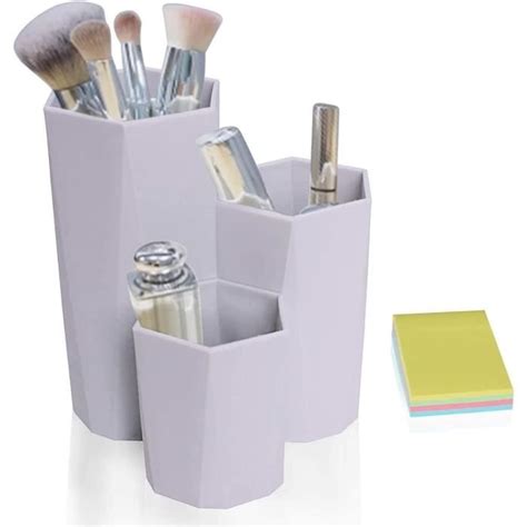 Pot A Crayon Hexagonal Porte Stylo Multifonctio Rangement Pinceaux