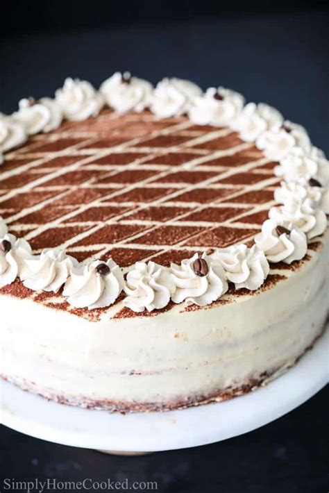 Tiramisu Cake Recipe Video Simply Home Cooked