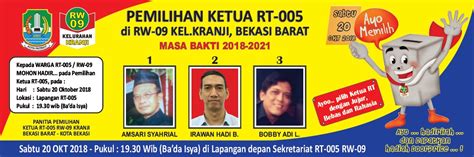 Rw 09 Kranji Bekasi Barat Pemilihan Ketua Rt 005 Dan Rt 006 Di Rw 09