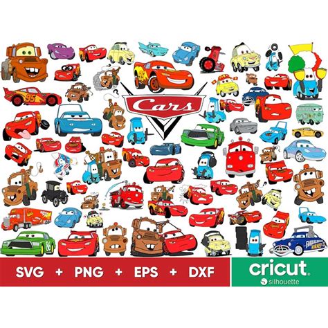 Cars SVG Bundle Lightning McQueen Svg Files For Cricut McQ Inspire