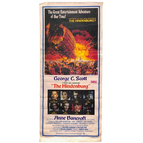 1975 The Hindenburg Vintage Movie Poster | Chairish