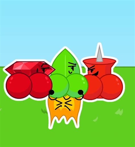 Thicc ruby leafy and pin sit on Firey by 10catboy100 on DeviantArt