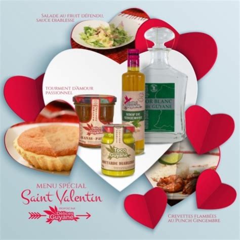 Boutique Délices de Guyane Menu spécial Saint Valentin sirop