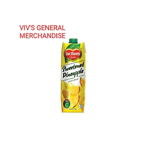 Del Monte Sweetened Pineapple Juice L Shopee Philippines