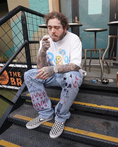 Vans Slip On Post Malone On The Account Instagram Of Postmalone Spotern