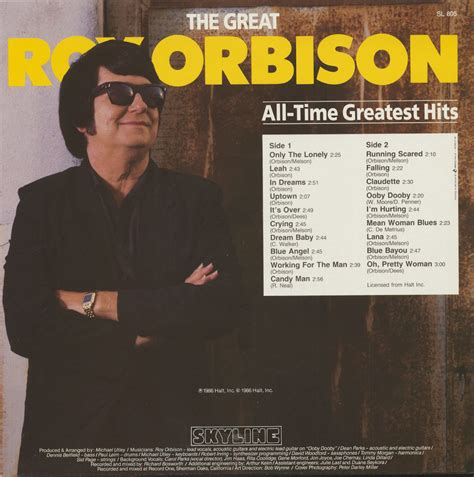 Roy Orbison Lp The Great Roy Orbison All Time Greatest Hits Lp