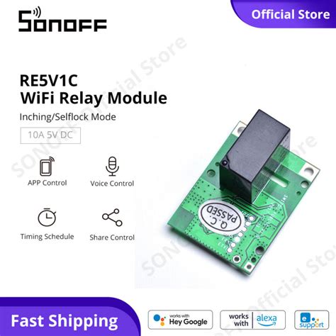 Sonoff Re V C Wifi Relay Smart Switch Dc V Smart Module Inching Self