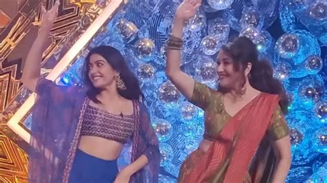 Madhuri Dixit And Rashmika Mandanna Give A Jhalak Of Their Garba Moves On Boom Padi Fans Go