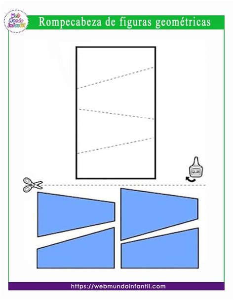 Rompecabezas De Figuras Geom Tricas Para Imprimir Puzzles