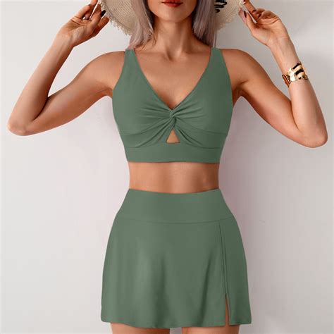 Halter String Triangle Bikini Sets For Women Two Piece High Stretch Sexy Diving Swimming