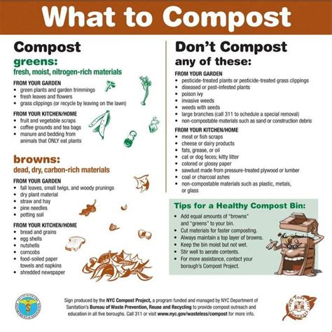 What To Compost Signs Pdf Of Sign For What To Compost And The Things You Don T Compost More