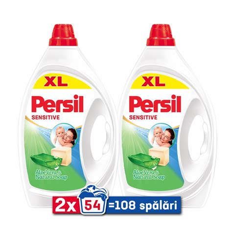 Persil Sensitive Gel folyékony mosószer 108 mosás 2x2 43L eMAG hu