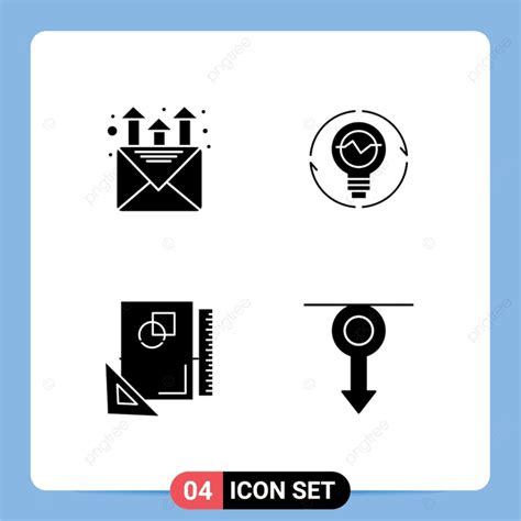 Glyph Vector Png Images Set Of Commercial Solid Glyphs Pack For Mail