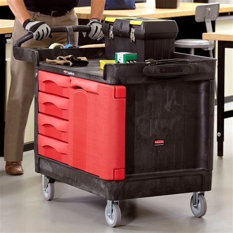 Rubbermaid Fg Bla Trademaster X Black Cart With