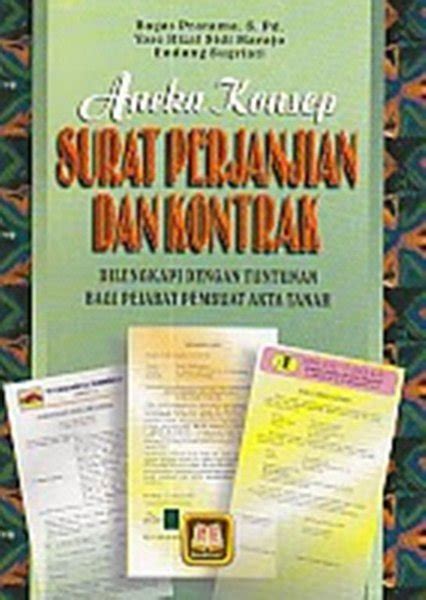 Jual ANEKA KONSEP SURAT PERJANJIAN DAN KONTRAK BAGAS PRATAMA BUKU