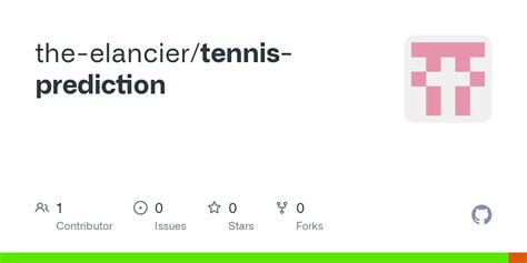 Github The Elancier Tennis Prediction