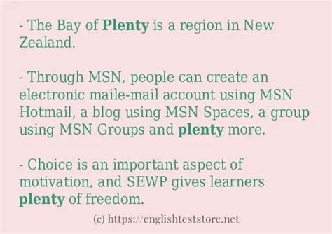 Use the word "plenty" - EnglishTestStore Blog