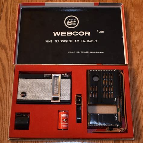 Vintage Webcor Transistor Radio Model E Am Fm Bands Transistors