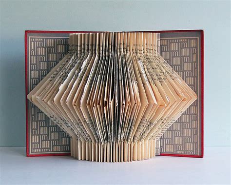 Literary Origami The Folded Book Book Art Tutorial Folded Book Art