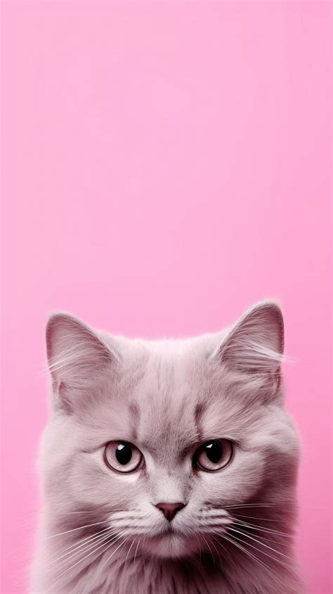 Pink Aesthetic Cat Wallpaper Mammal Premium Photo Rawpixel