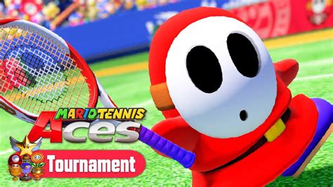 Mario Tennis Aces Tournament Mode All Cups Shy Guy Gameplay YouTube