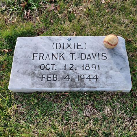 Frank Talmadge Dixie” Davis 1890 1944 Find A Grave Memorial