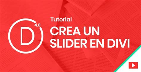 C Mo Crear Un Slider En Divi F Cil