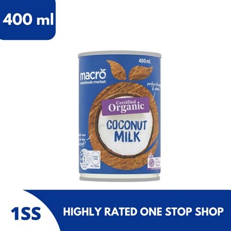 Macro Organic Coconut Milk 400ml Lazada Ph