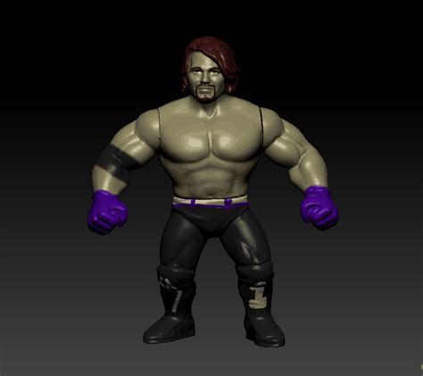 3d File Aj Styles Phenomenal Hasbro Vintage Wwe Action Figure 🤼