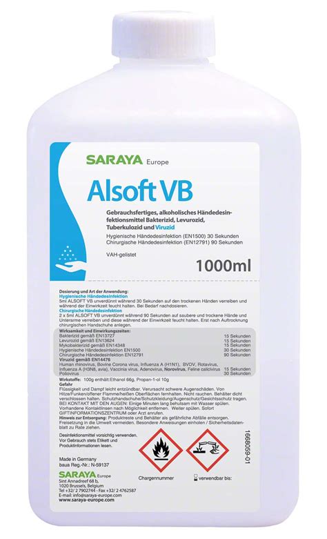 Alsoft Vb Liter H Nde Desinfektion Desinfektion Reinigung