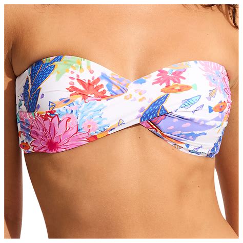 Seafolly Under The Sea Twist Bandeau Bikini Top Women S Free EU