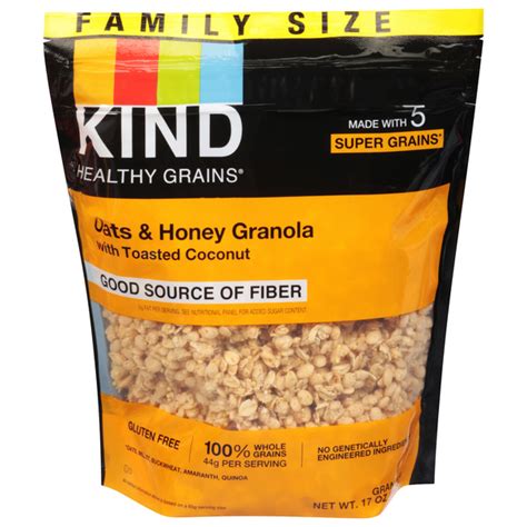 Save On Kind Healthy Grains Granola Oats Honey With Toasted Coconut