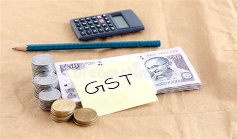 Goods And Services Tax Form Gst Taxes Stock Image Image Of Figures