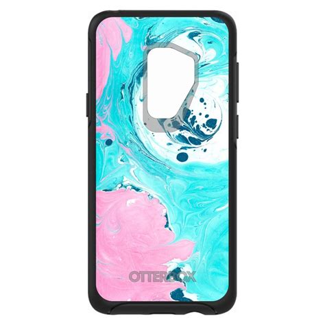 Otterbox Symmetry Blue Pink White Marble Image Print Apple Etsy