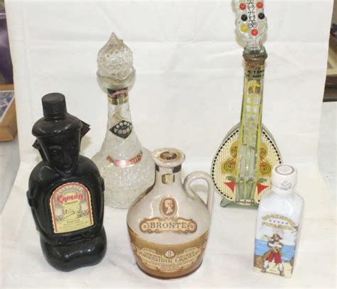 Lot Vintage Alcohol Decanters