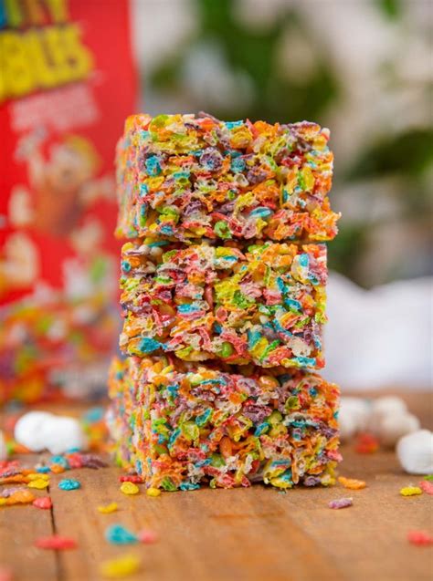 Fruity Pebbles Treats Are Colorful Gooey Chewy Snack Bars Made With