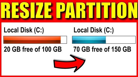 Resize Partition In Windows Without Losing Data Youtube