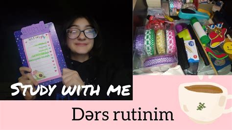 DƏRS ÇALIŞMA RUTİNİM STUDY WITH ME DERS ÇALIŞMA GÜNLÜĞÜM FAYDALI