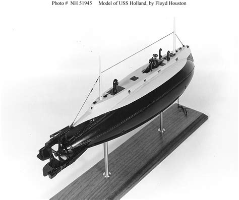 Usn Ships Uss Holland Submarine 1 Plans Models And Relics