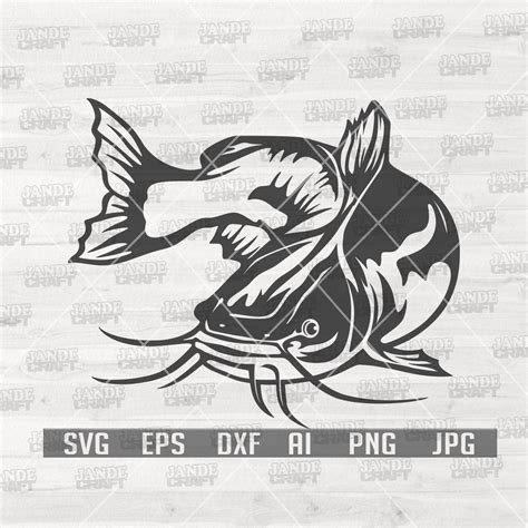 Catfish Clipart Catfish Svg Files Catfish Png Catfish Stencil Catfish