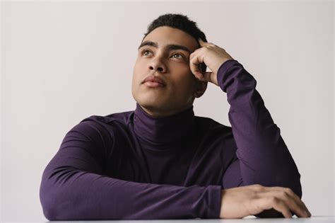 Premium Photo Pensive African American Man Planning Startup