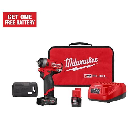 Milwaukee M Fuel Volt Li Ion Cordless Stubby In Impact Wrench