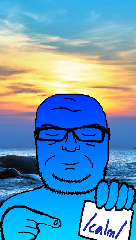 SoyBooru Post 49450 Beach Blue Blue Skin Calm Closed Eyes Closed