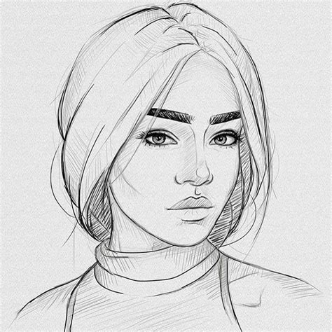 Pin on Рисунок лица | Girl drawing sketches, Portrait drawing, Cool art ...